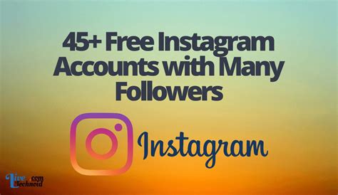 free instagram accounts